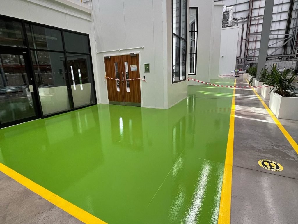 resin flooring for storage firm