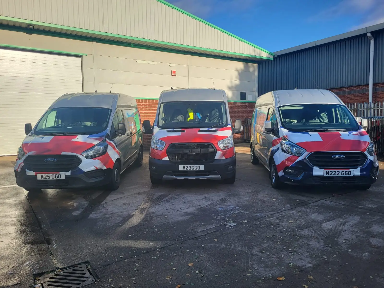 Vans shown from the front