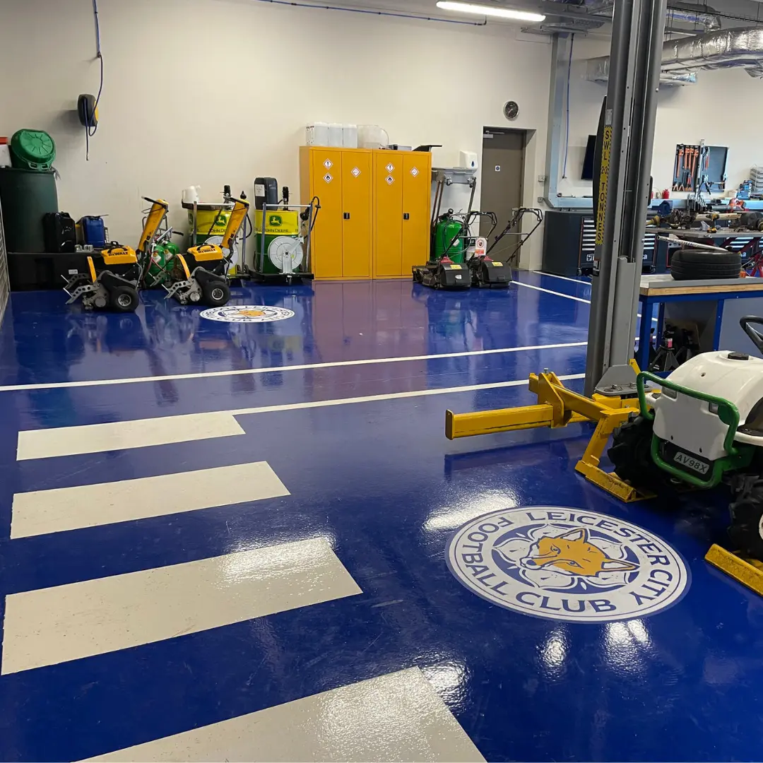 Leicester City Football Club Flooring done by Abacus Flooring Solutions, the resin flooring contractors.